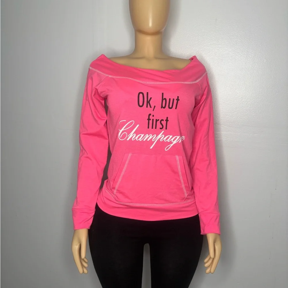 Love Pink Off-Shoulder Top